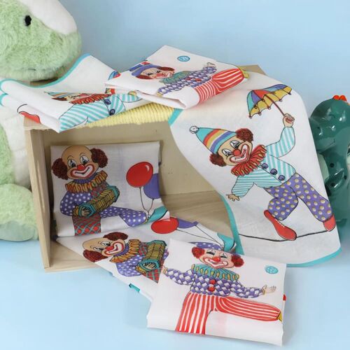 Lot De 6 Mouchoirs Enfant En Tissus Coton Poppies