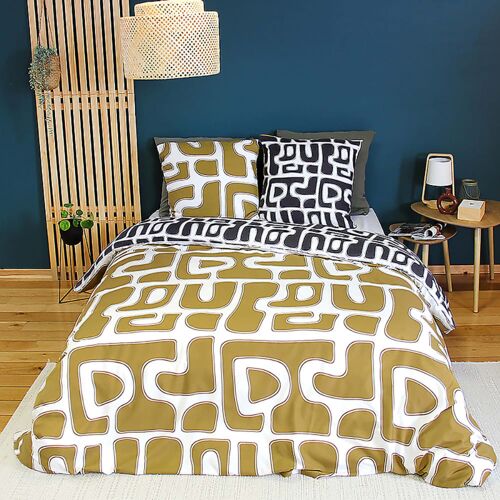 Parure Housse De Couette En Microfibre Imprime 140x200 Cm