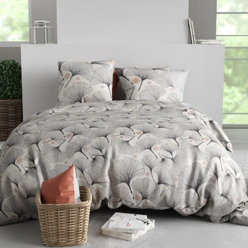 Parure De Couette En Coton Noire 240x220cm 2 Taies