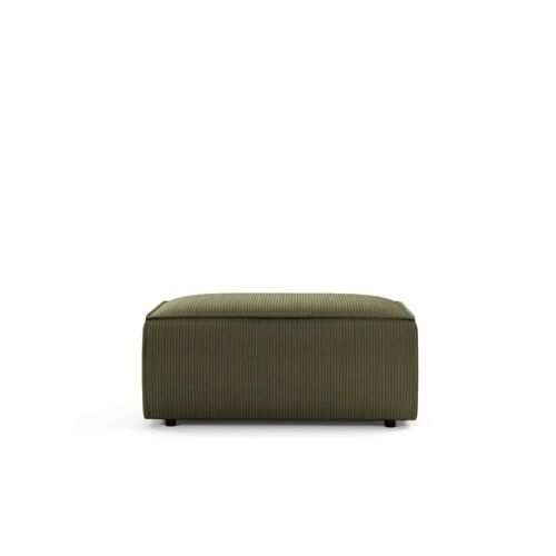 Pouf en velours côtelé Vert 102x69x42