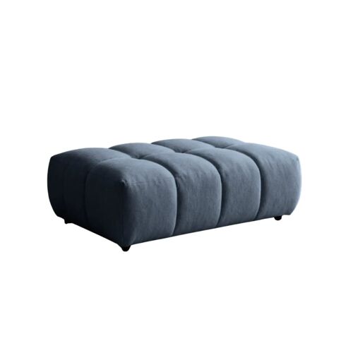 Pouf en tissu bouclette Bleu 120x60x40