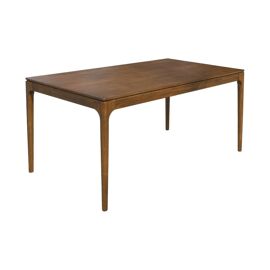 Table à  manger noyer bois d'hévéa 6 places