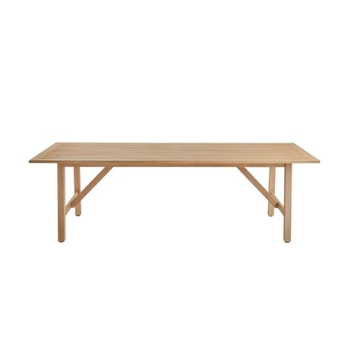 Table De Jardin Bois D'eucalyptus 8 Places Naturel