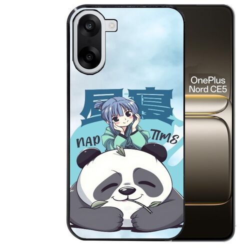 Coque noire Taperso pour Nord CE5 avec motif panda anime
