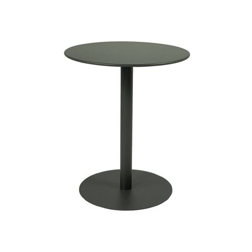 Table De Jardin Bistrot Ronde Acier 2 Places Kaki