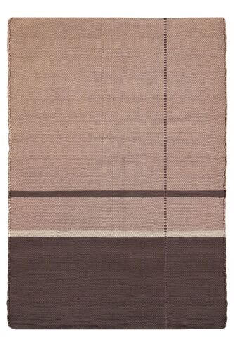 Tapis En Fibres Recyclées Tissé À  La Main Beige 120 X 170