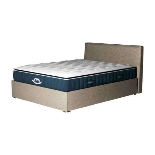 Pack lit coffre et matelas hybride 80x200 épais 30cm