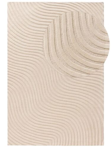 Tapis De Laine Crème 120x170