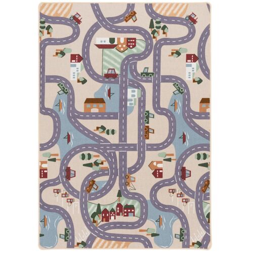 Tapis de ville pour enfants beige 200x300 cm