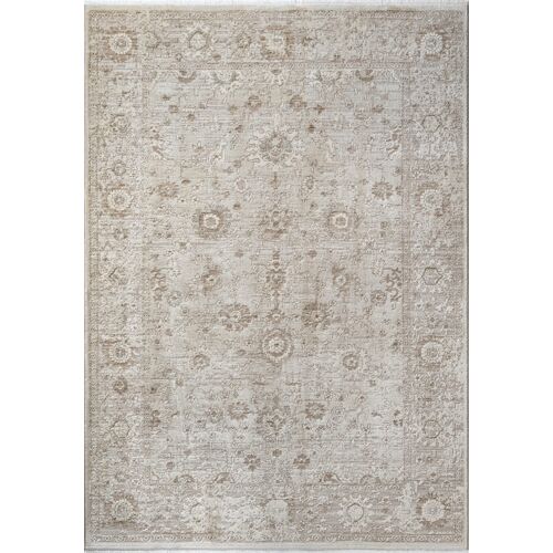 Tapis Salon Design Vintage, Beige, 80 X 300 Cm