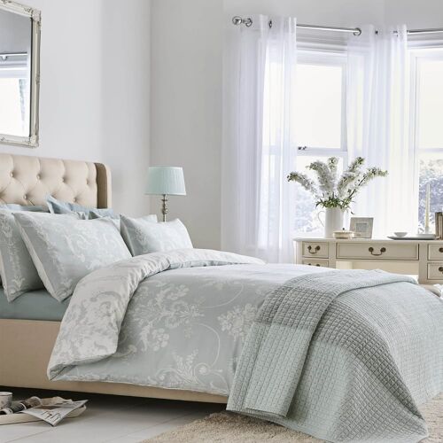 Housse De Couette Laura Ashley Josette Duckegg 200 X 200cm Gris Bleu Pastel