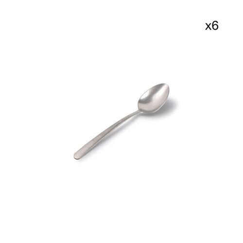 Lot De 6 Cuillère À  Dessert Argent En Métaux 17,5cm