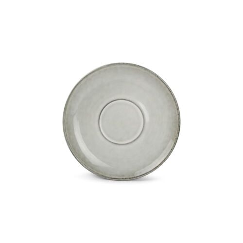 Lot De 4 Soucoupes Vert En Grès 15cm