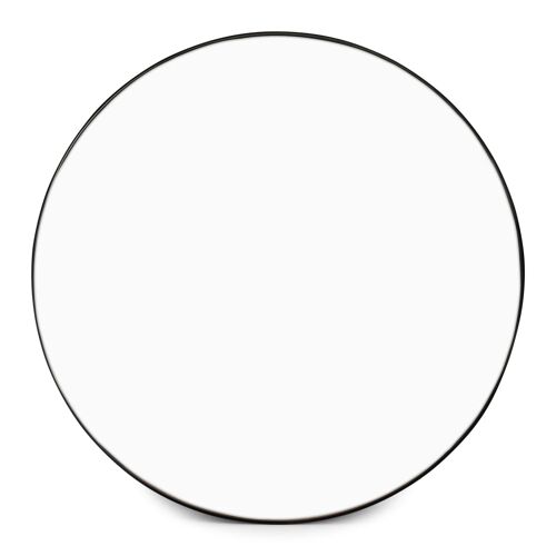 Miroir noir en métaux 61cm