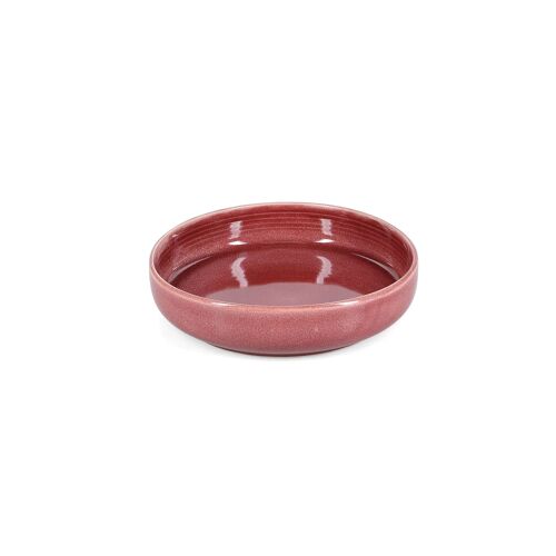 Lot De 2 Bols Rouge En Grès 21xh5cm