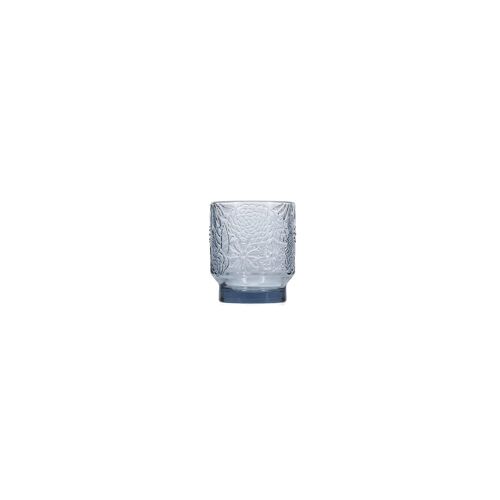 Lot De 4 Verre À  Boire Bleu En Verre 30cl