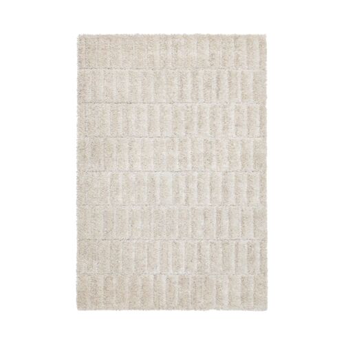 Tapis En Laine Et En Décolan Beige 160 X 230 Cm