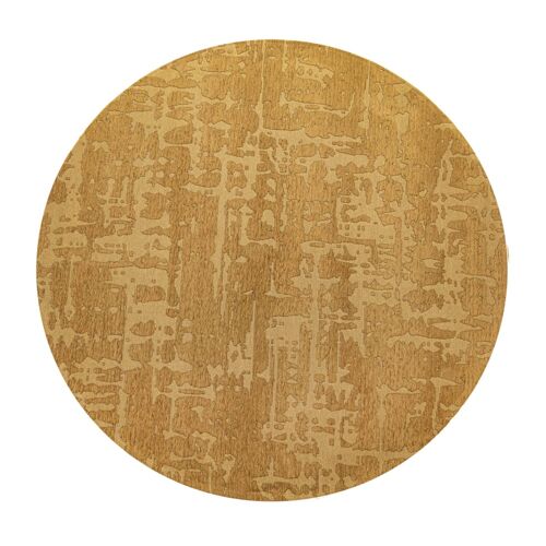 Tapis Salon Et Chambre Tissé Plat Diam 140 Cm Jaune