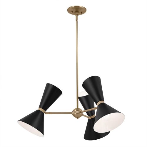 Lustre 6 Lumières Acier