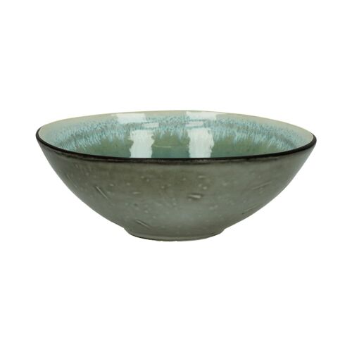 Bol À  Soupe En Grès Turquoise D17