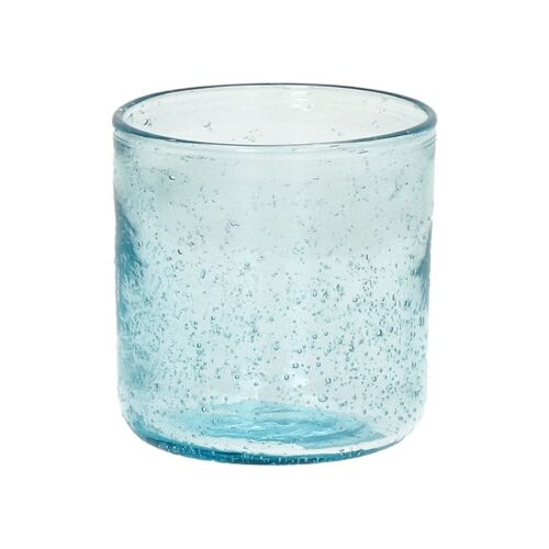 Verre En Verre Bleu Clair H8.2