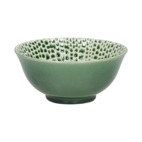 Bol À  Soupe En Porcelaine Vert D15