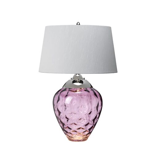 Lampe De Table En Verre Soufflé- Prune H: 71cm