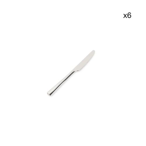 Lot De 6 Couteau À  Dessert Argent En Métaux 20,5cm