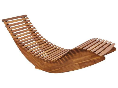 Chaise Longue Bois Clair Brescia Ii