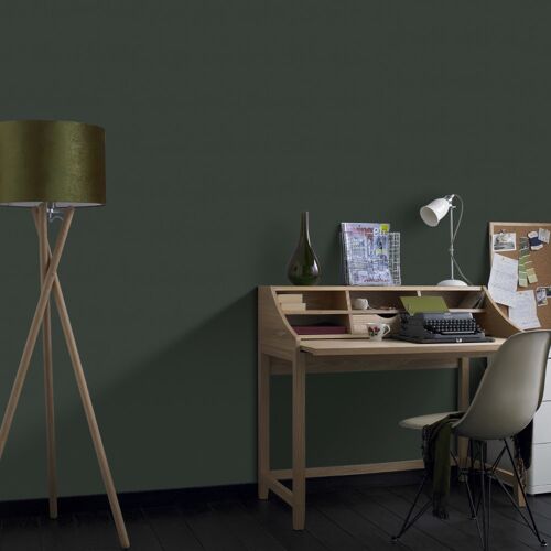 Papier peint velours vert 1005x52cm