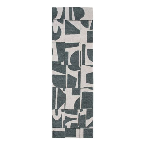 Tapis Salon Et Chambre Tissé Plat 080x250 Cm Vert