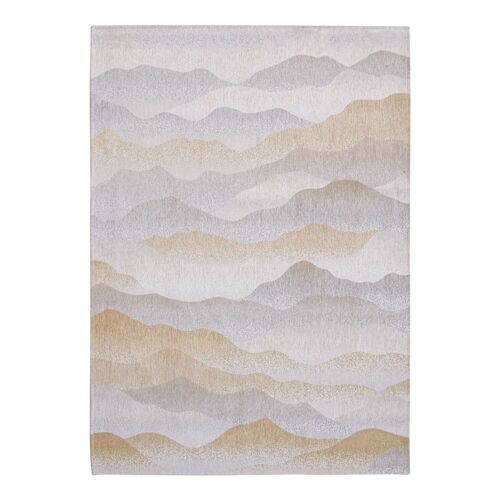 Tapis Salon Et Chambre Tissé Plat 170x240 Cm Beige