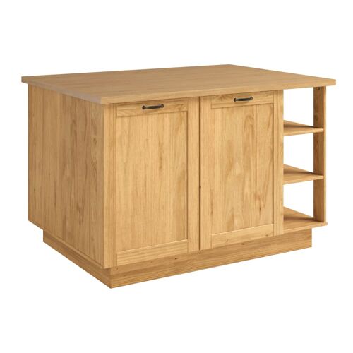 Meuble de cuisine avec 2 portes en pin