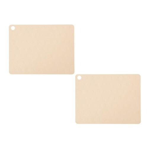 Lot De 2 Sets De Table Marron En Silicone H0,2xl45x34cm