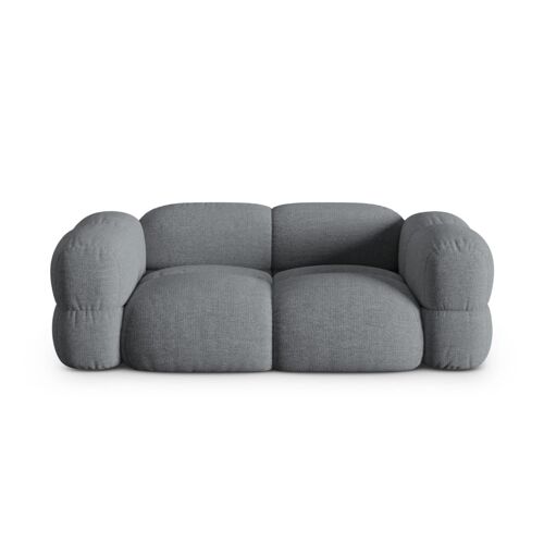 Canapé 3 places en tissu structurel gris
