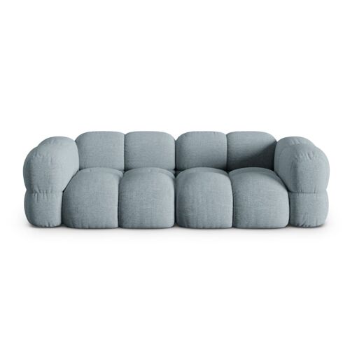 Canapé 4 places en tissu structurel bleu pastel