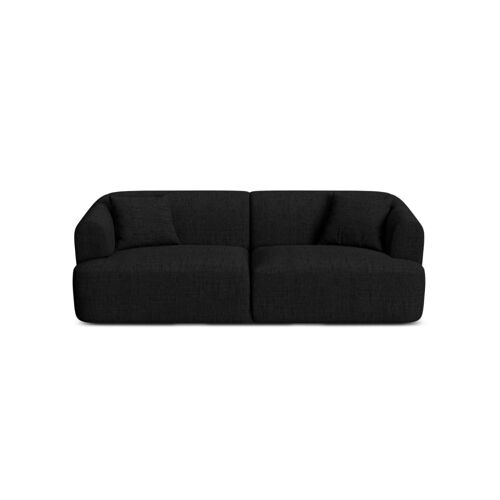 Canapé modulable 3 places en tissu structurel noir