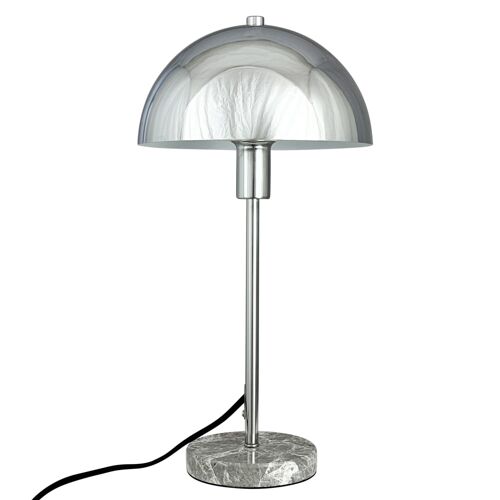 Lampe À  Poser En Métal Stockholm Chrome/Marbre