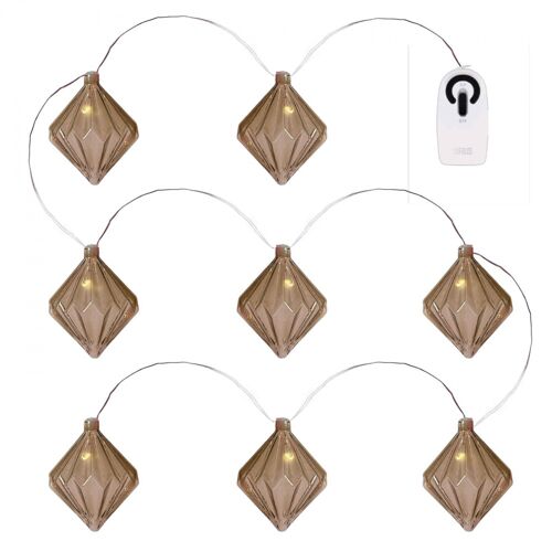 Guirlande LED 103cm Ambre