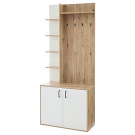 Meuble à chaussures d'entrée avec étagères ouvertes