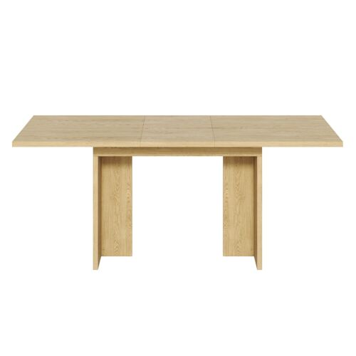 Table à  manger extensible effet chêne 140180 cm pour 6 à  8 personnes