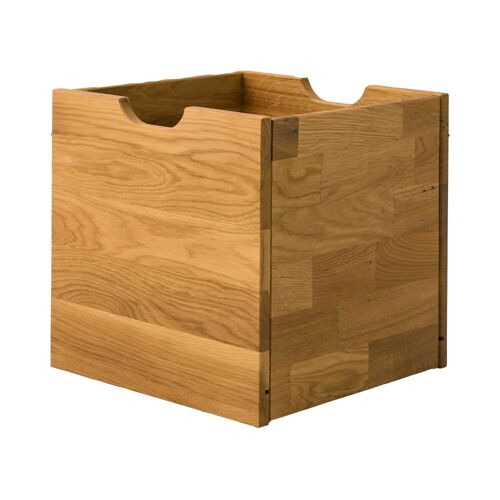 Camif - Cube de rangement en chêne massif Cyriel - Marron