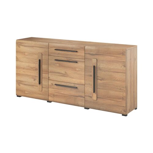 Buffet 2 portes 3 tiroirs stratifiés beige