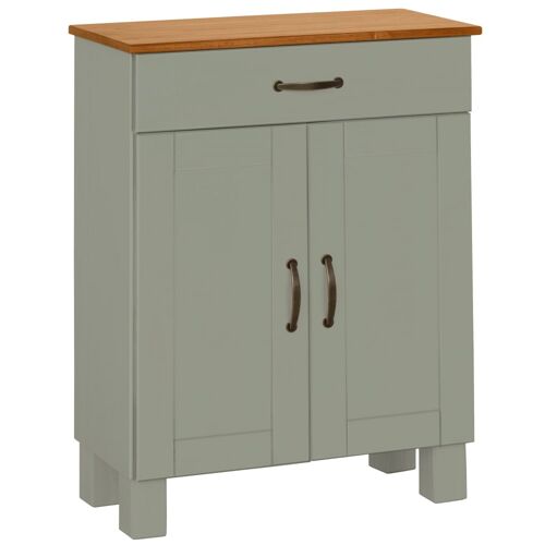 Meuble de salle de bain avec 2 portes et 1 tiroir en pin vert
