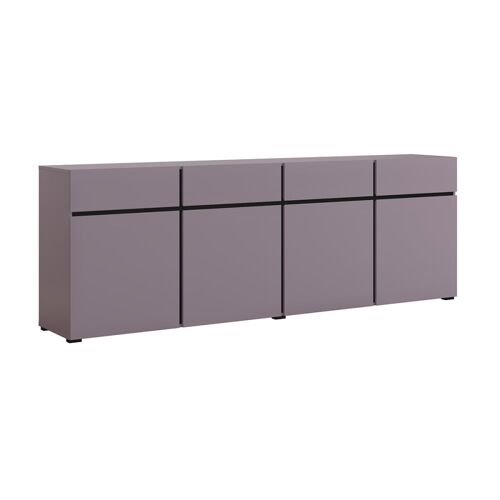 Buffet 4 portes 4 tiroirs stratifiés violet