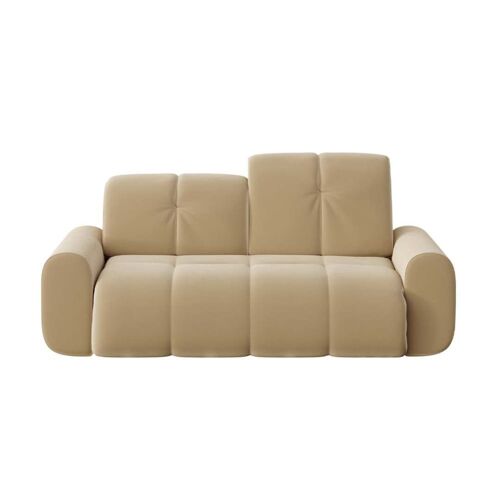 Canapé beige foncé 2 places