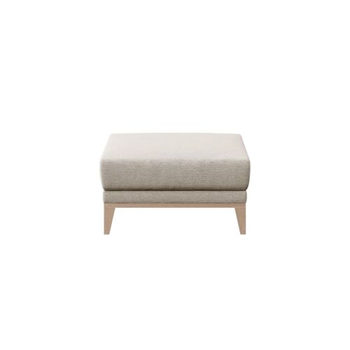 Pouf en polyester beige