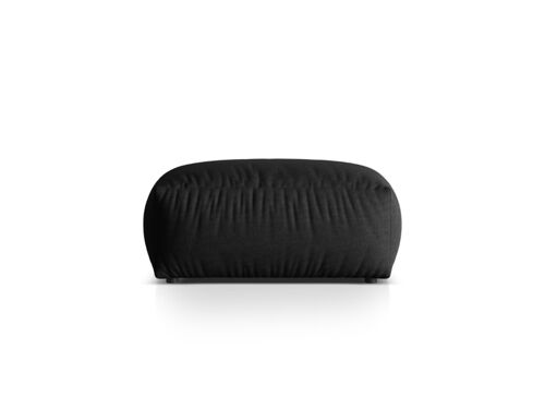 Pouf en tissu structurel noir