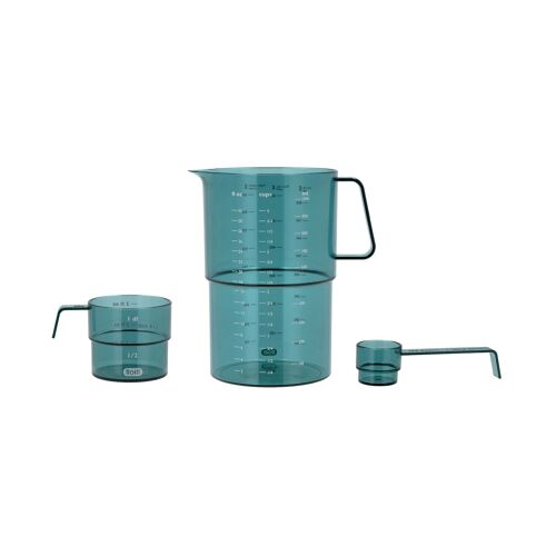 Set De Mesure Pichet, Verre Et Cuilère Vert Nordique
