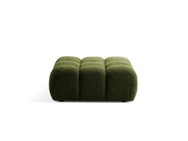 Pouf en bouclé vert
